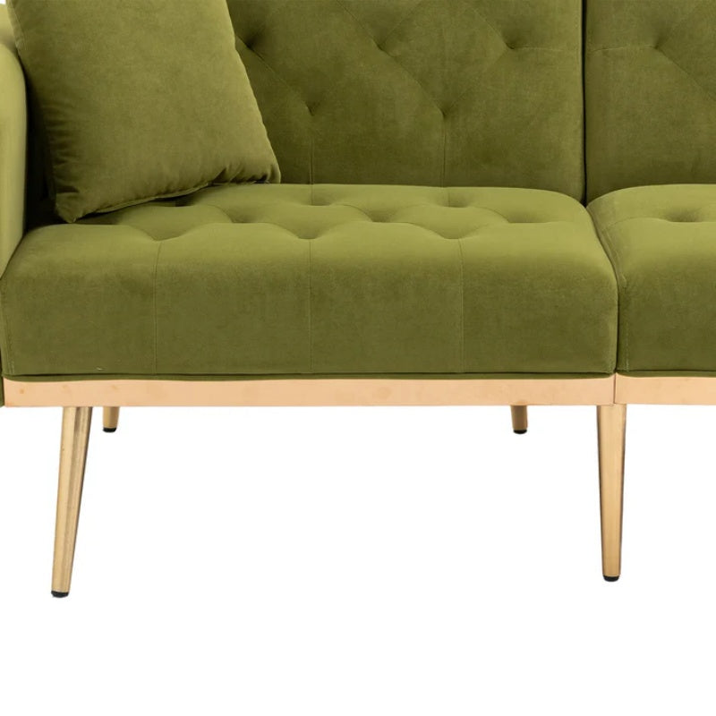 COOLMORE Velvet Sofa , Accent sofa .loveseat sofa with metal feet-海智集-Default-