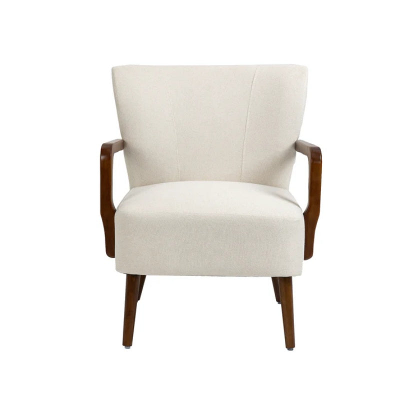 COOLMORE Wood Frame Armchair, Modern Accent Chair Lounge Chair for Living Room-海智集-Default-