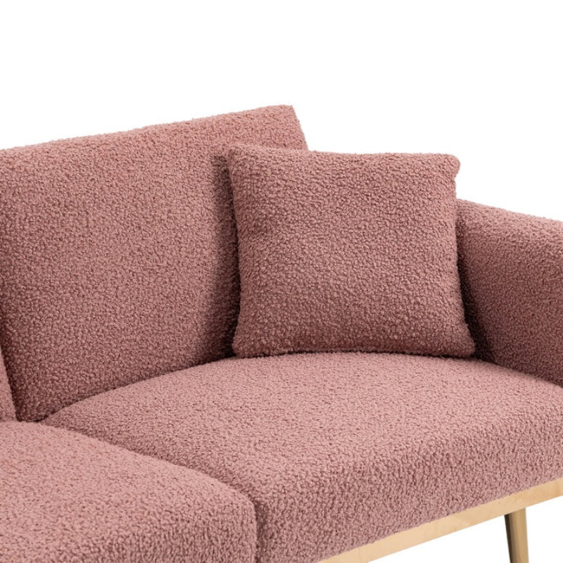 COOLMORE Velvet Sofa , Accent sofa .loveseat sofa with metal feet-海智集-Default-