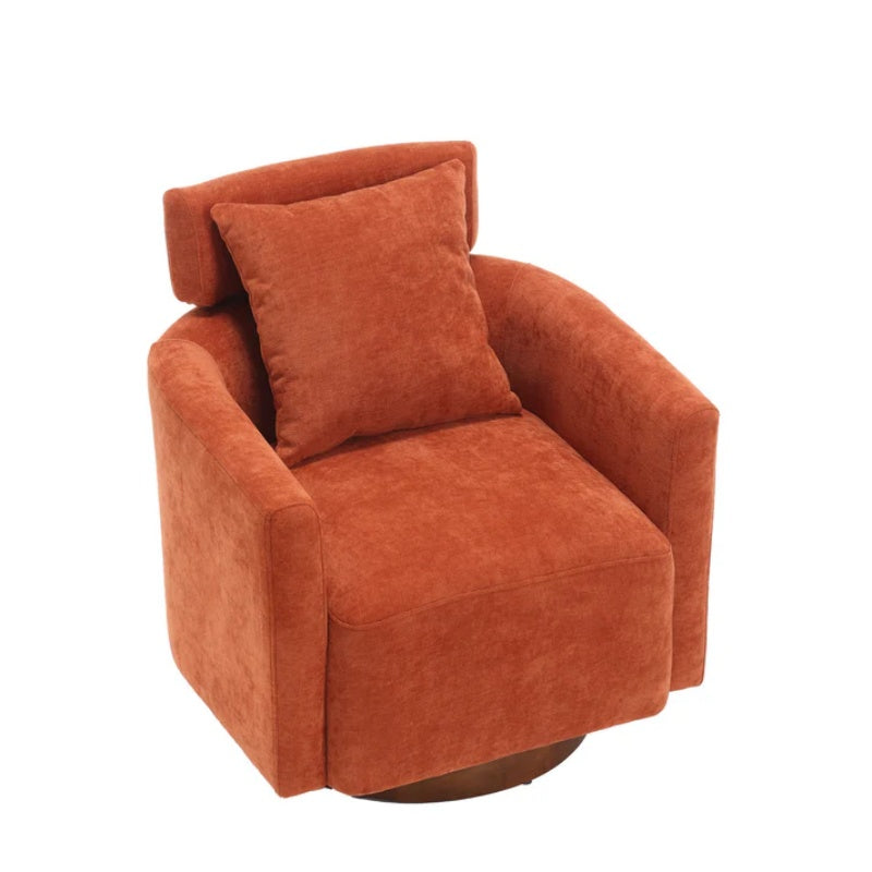 COOLMORE 360 degree rotation design, multi-gear adjustment backrest, soft and comfortable chenille fabric, ergonomic design of the living room chair-海智集-Default-