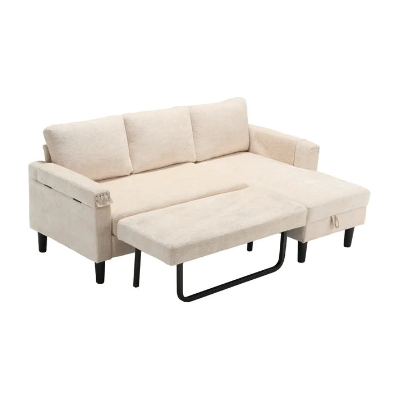 UNITED Sectional Sofa Reversible Sectional Sleeper Sectional Sofa with Storage Chaise-海智集-Default-