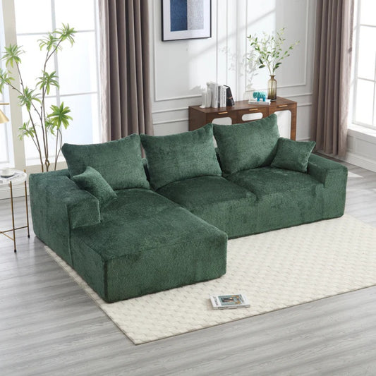 UNITED WE WIN Stylish fabric, excellent touch, L-shaped design, intimate comfort, large seated depth, free stretch, random combination, flexible, full compression, no installation of the sofa-海智集-Default-