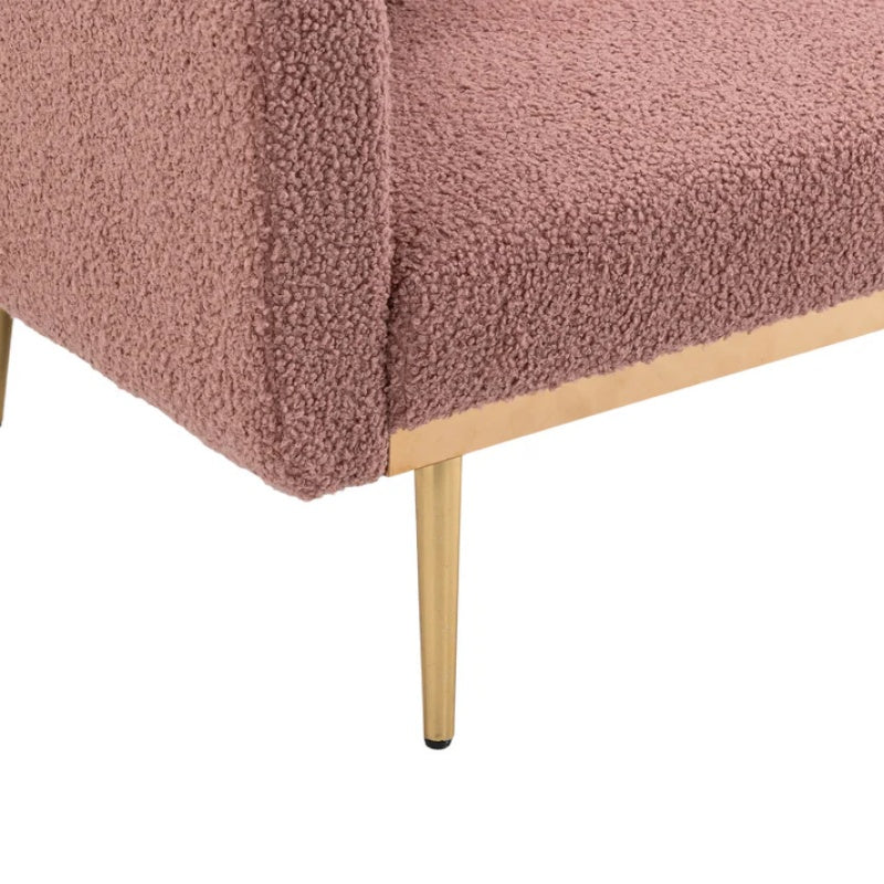COOLMORE Velvet Sofa , Accent sofa .loveseat sofa with metal feet-海智集-Default-