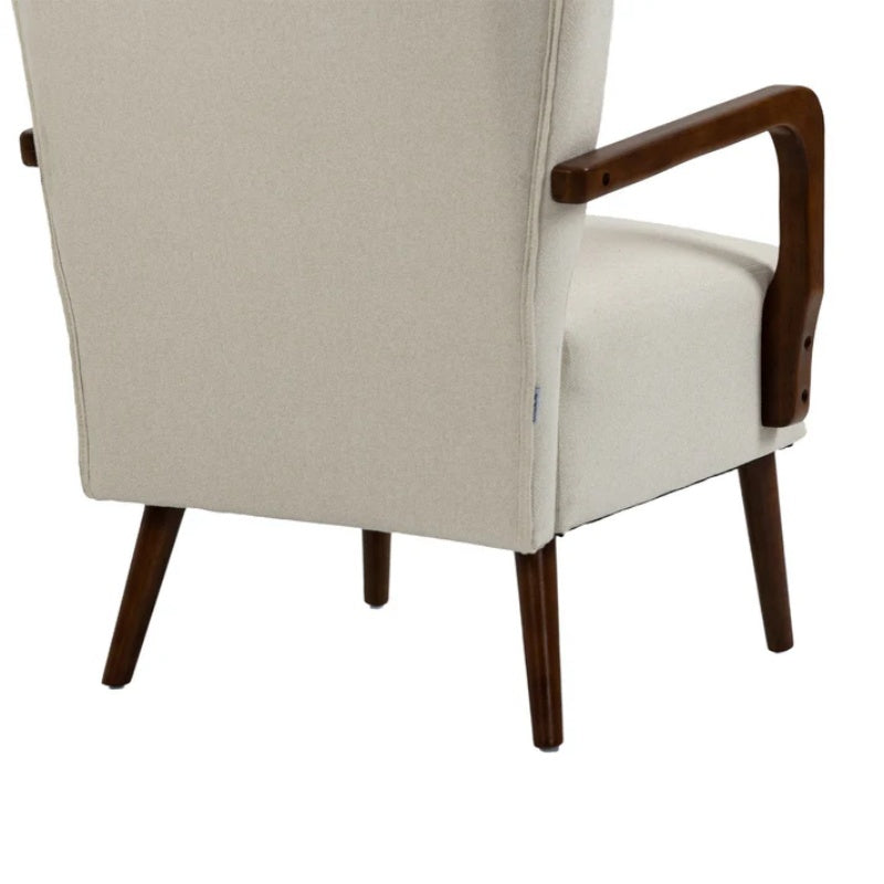 COOLMORE Wood Frame Armchair, Modern Accent Chair Lounge Chair for Living Room-海智集-Default-