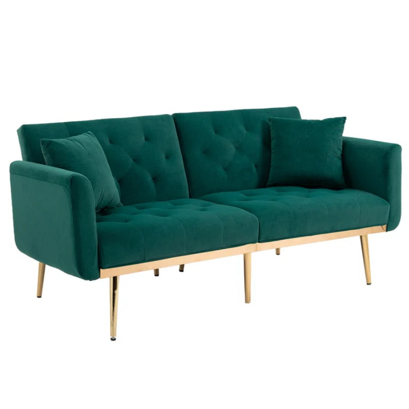 COOLMORE Velvet Sofa , Accent sofa .loveseat sofa with metal feet-海智集-Default-