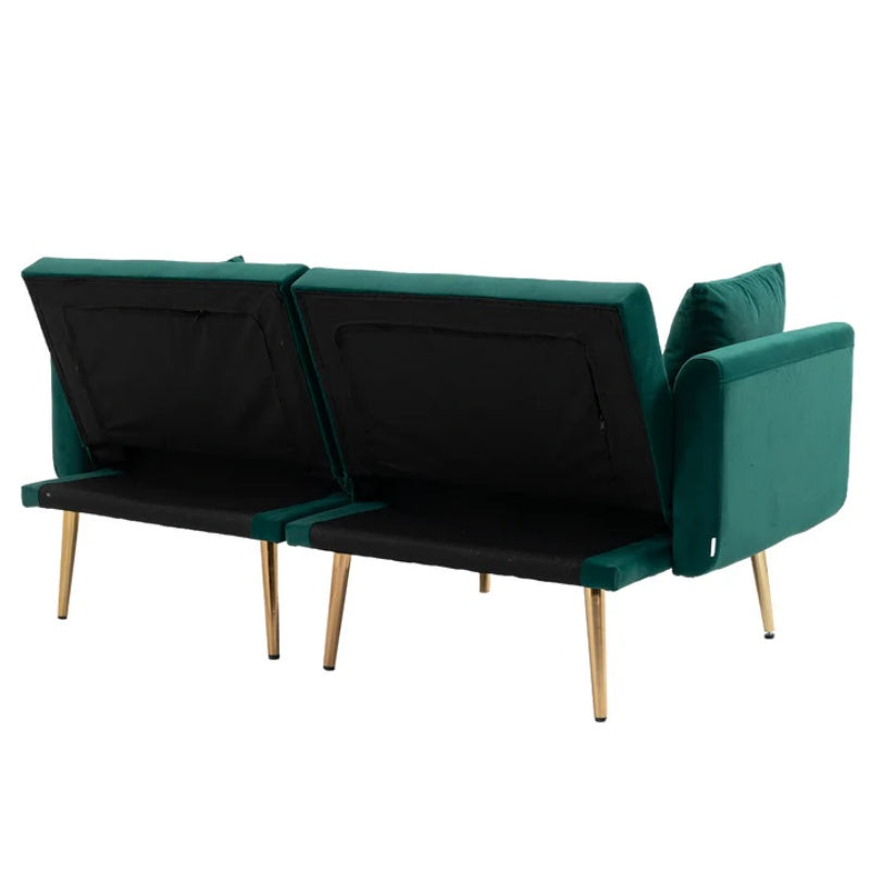 COOLMORE Velvet Sofa , Accent sofa .loveseat sofa with metal feet-海智集-Default-