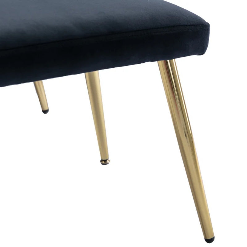 COOLMORE Velvet Accent Chair with Adjustable Armrests and Backrest, Button Tufted Lounge Chair, Single Recliner Armchair with Ottoman-海智集-Default-