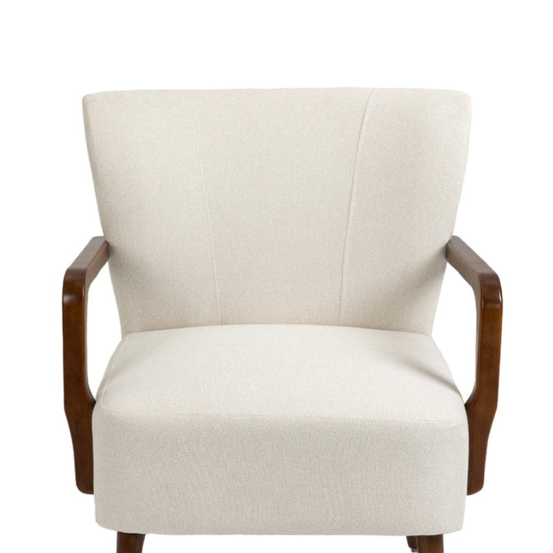 COOLMORE Wood Frame Armchair, Modern Accent Chair Lounge Chair for Living Room-海智集-Default-