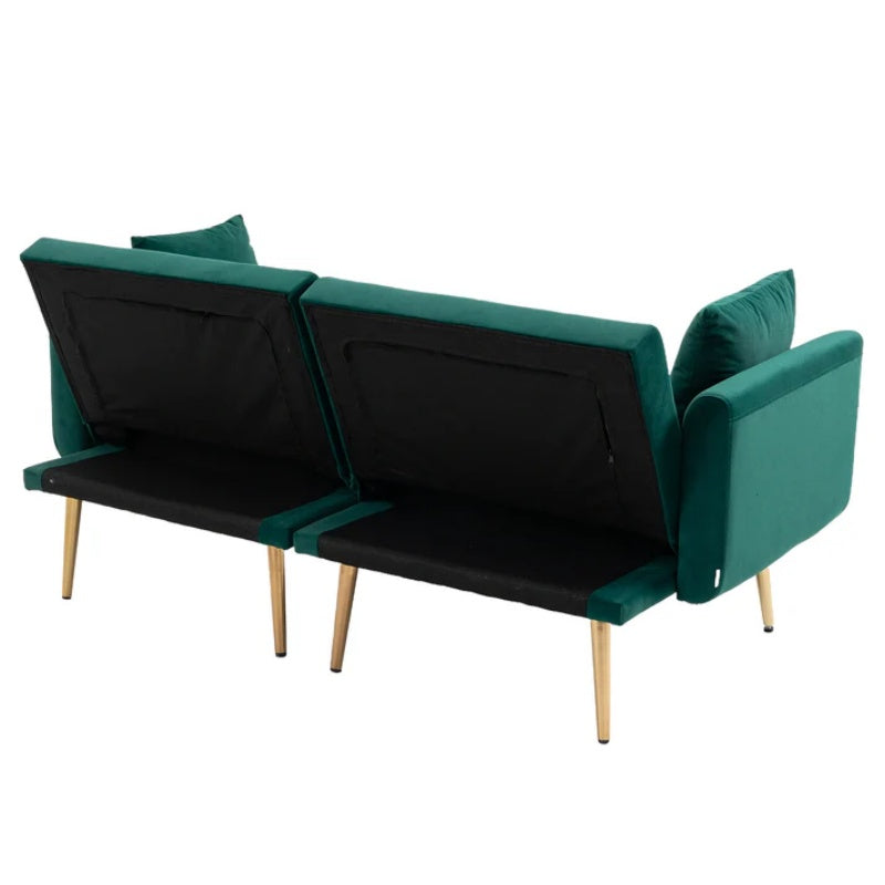 COOLMORE Velvet Sofa , Accent sofa .loveseat sofa with metal feet-海智集-Default-