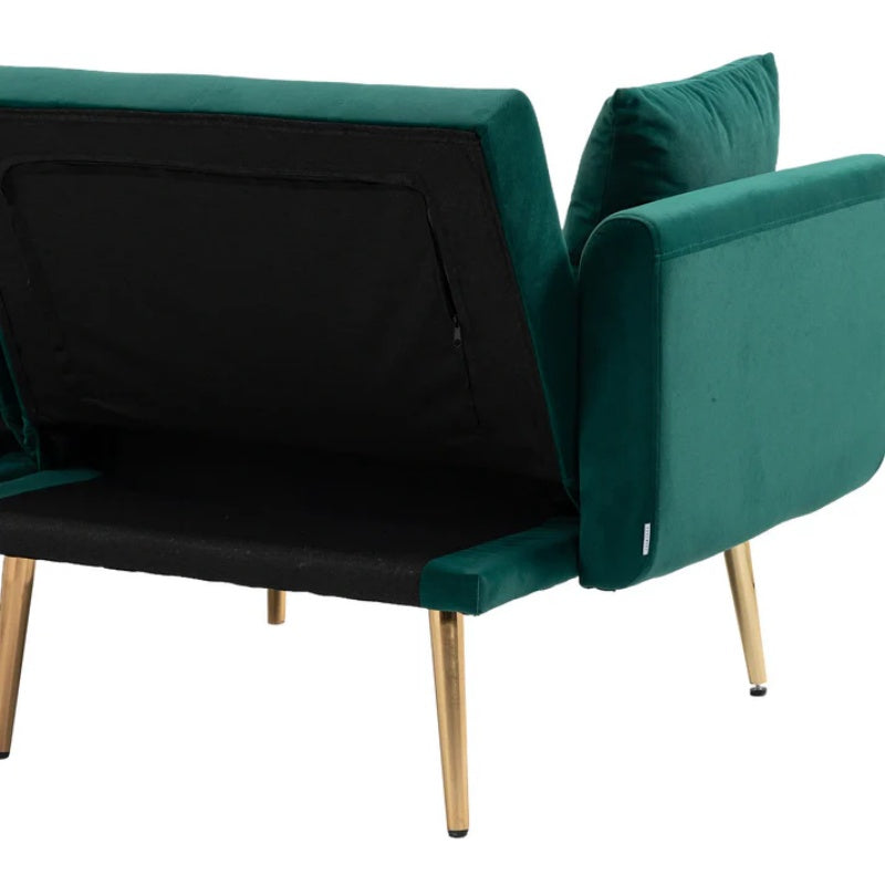 COOLMORE Velvet Sofa , Accent sofa .loveseat sofa with metal feet-海智集-Default-