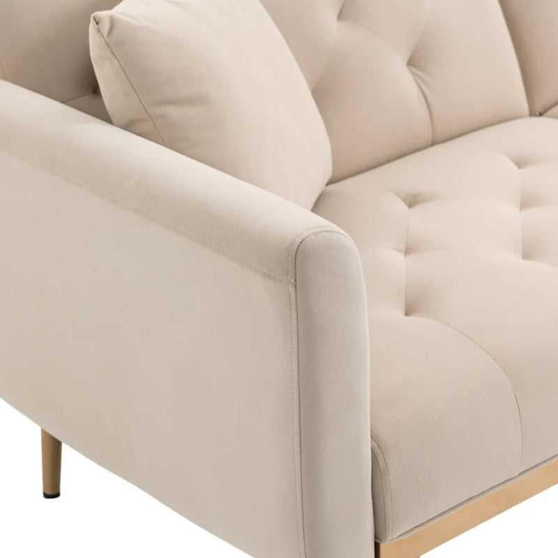 COOLMORE Velvet Sofa , Accent sofa .loveseat sofa with metal feet-海智集-Default-