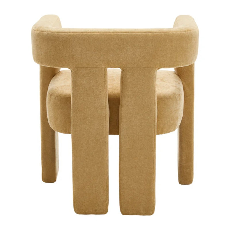 Campcraft Contemporary Designed Fabric Upholstered Accent/Dining Chair /Barrel Side Chairs Kitchen Armchair for Living Room 2PC/SET-海智集-Default-
