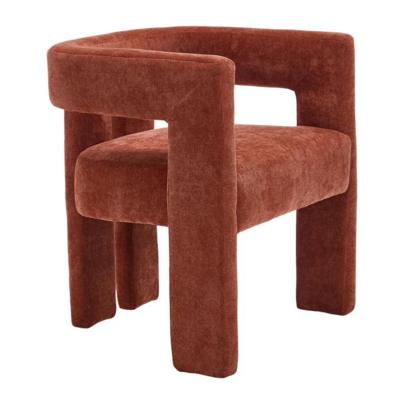 Campcraft Contemporary Designed Fabric Upholstered Accent/Dining Chair /Barrel Side Chairs Kitchen Armchair for Living Room 2PC/SET-海智集-Default-