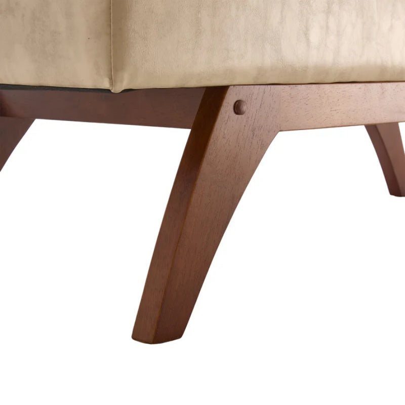 COOLMORE Teddy wool fabric, solid wood feet for solid weighing, and bed end stool with storage function-海智集-Default-