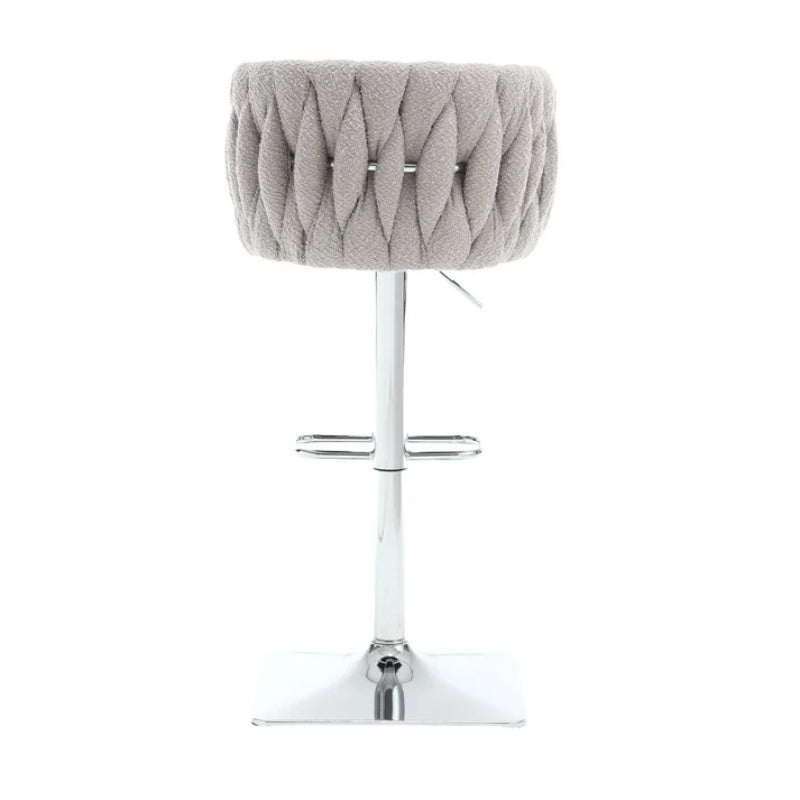 COOLMORE Vintage Bar Stools with Back and Footrest Counter Height Dining Chairs 2PC/SET-海智集-Default-