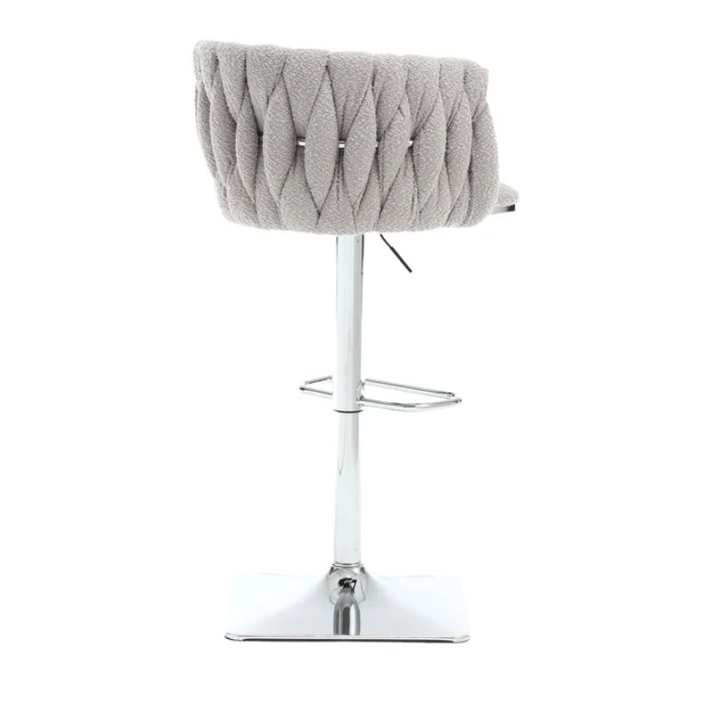 COOLMORE Vintage Bar Stools with Back and Footrest Counter Height Dining Chairs 2PC/SET-海智集-Default-
