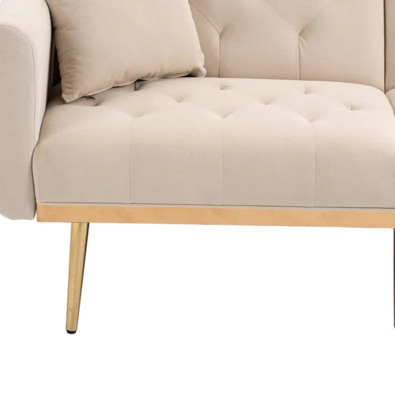 COOLMORE Velvet Sofa , Accent sofa .loveseat sofa with metal feet-海智集-Default-