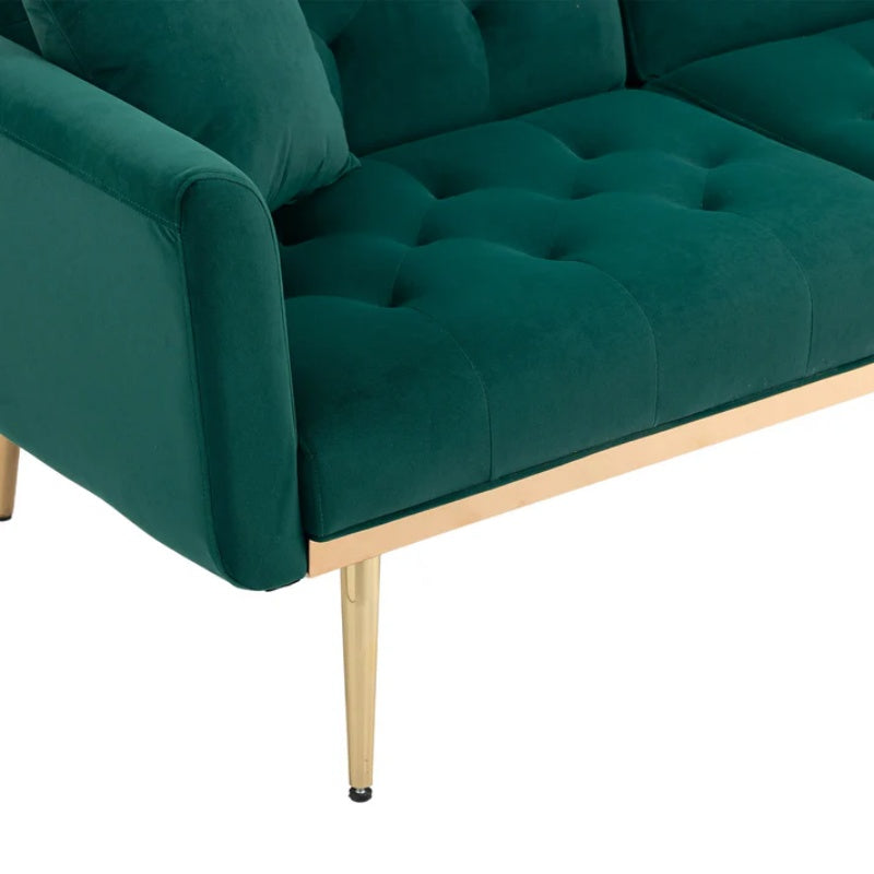 COOLMORE Velvet Sofa , Accent sofa .loveseat sofa with metal feet-海智集-Default-