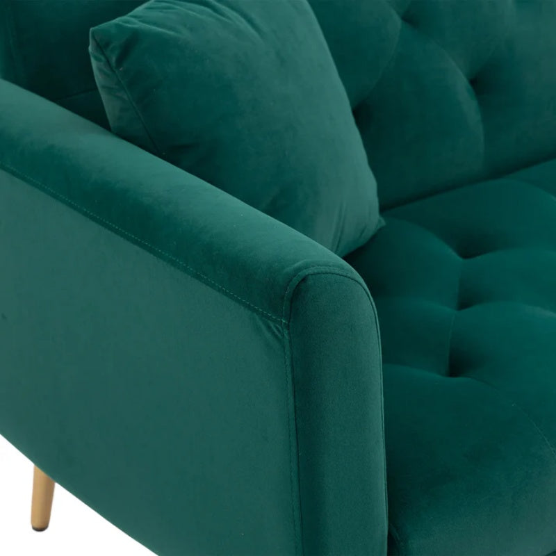 COOLMORE Velvet Sofa , Accent sofa .loveseat sofa with metal feet-海智集-Default-