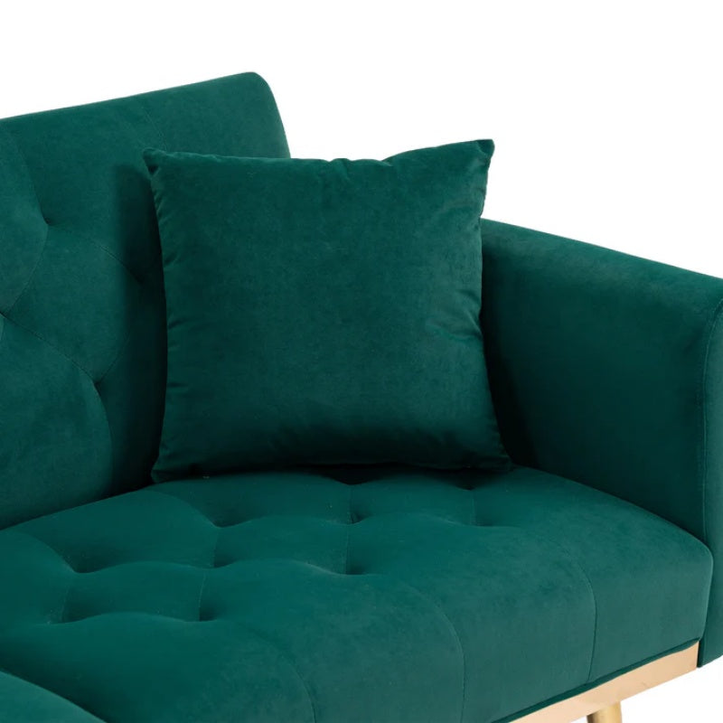 COOLMORE Velvet Sofa , Accent sofa .loveseat sofa with metal feet-海智集-Default-