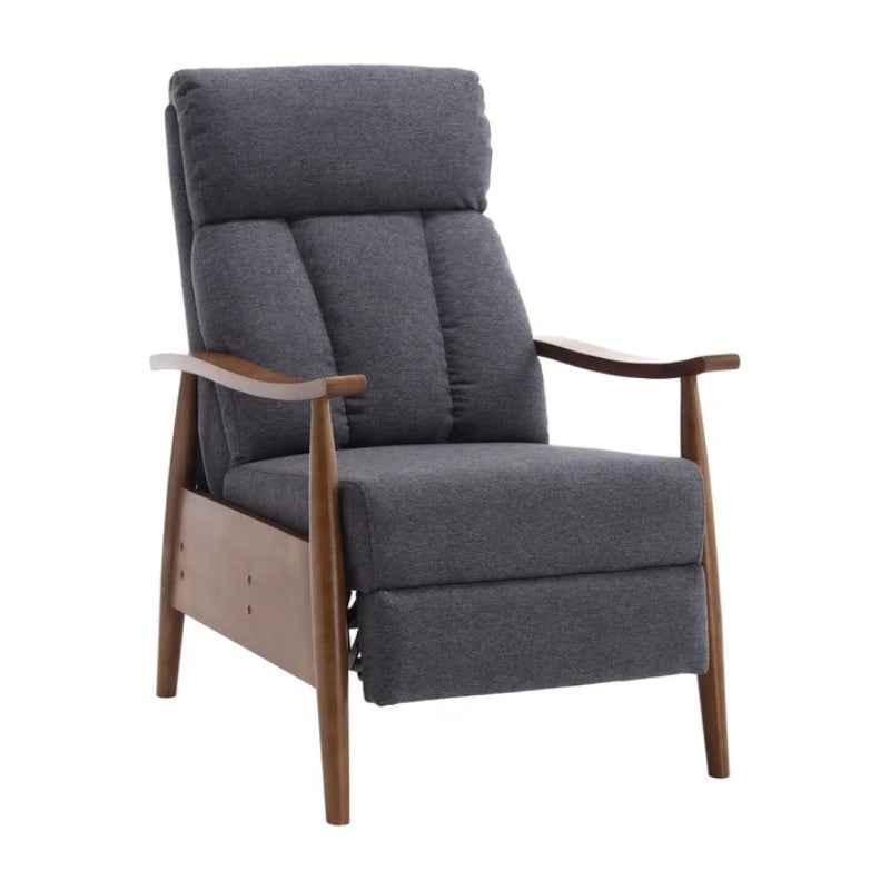 COOLMORE Wood Frame Armchair, Modern Accent Chair Lounge Chair for Living Room-海智集-Default-