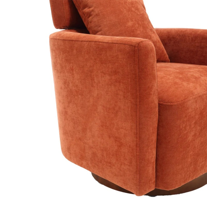 COOLMORE 360 degree rotation design, multi-gear adjustment backrest, soft and comfortable chenille fabric, ergonomic design of the living room chair-海智集-Default-
