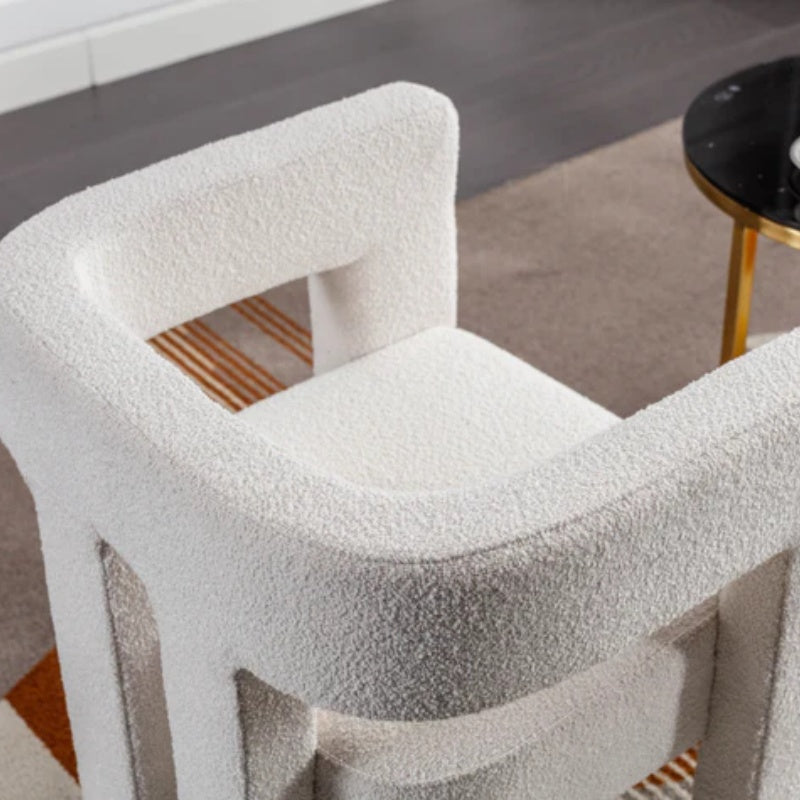 COOLMORE Contemporary Designed Fabric Upholstered Accent/Dining Chair /Barrel Side Chairs Kitchen Armchair for Living Room 2PC/SET-海智集-Default-