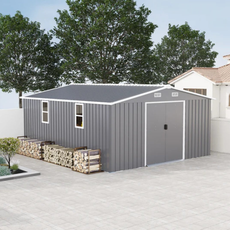 Campcraft 0.25mm color steel plate, surface protective film, Two daylight Windows, A practical and thoughtful gift,two colors can be freely selected storage sheds-海智集-Default-