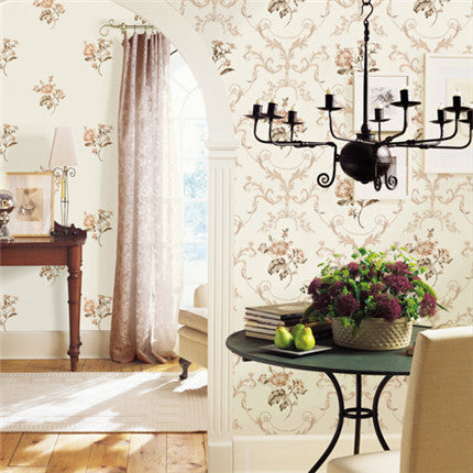 Elegant Country Wallpaper: Add a warm atmosphere to the European-style country bedroom-海智集-