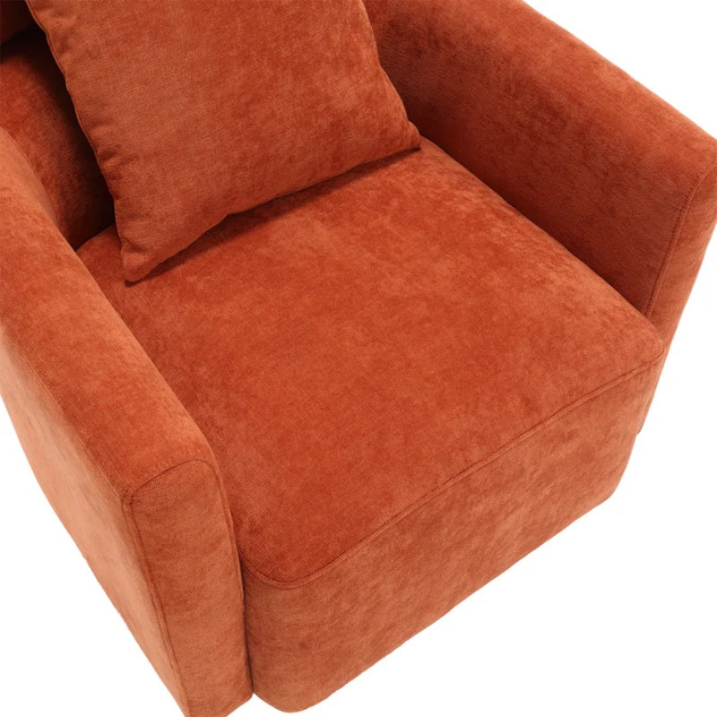 COOLMORE 360 degree rotation design, multi-gear adjustment backrest, soft and comfortable chenille fabric, ergonomic design of the living room chair-海智集-Default-