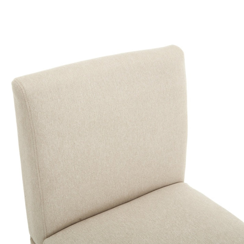 COOLMORE 360 Degree Swivel Upholstered Dining Chairs Set of 2 Swivel Dining Room Chairs Kitchen Chairs Casters & Storage Comfy Modern Rolling Chair for Living Room Fabric Armless Chair-海智集-Default-