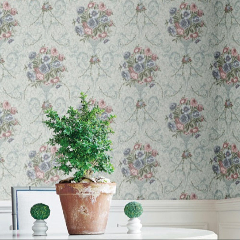Quiet Ink Fragrance Wallpaper: Creating a warm corner of the bedroom with a European country style-海智集-