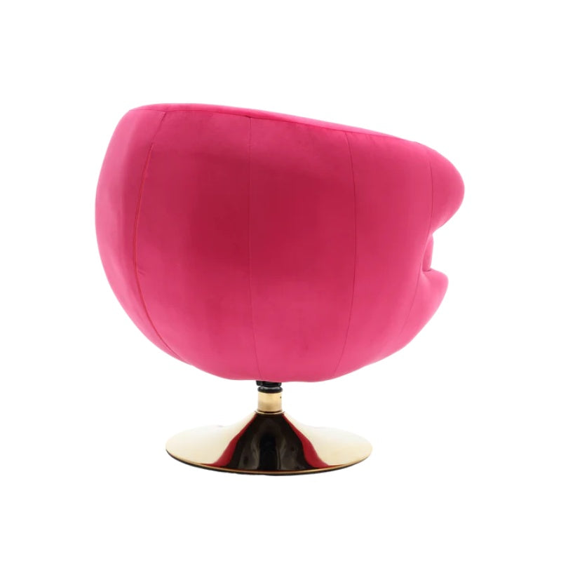 360 Degree Swivel Cuddle Barrel Accent Chairs, Round Armchairs with Wide Upholstered, Fluffy Fabric Chair for Living Room, Bedroom, Office, Waiting Rooms-海智集-Default-