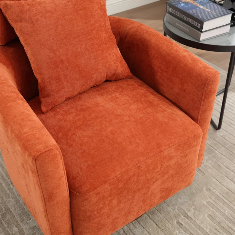COOLMORE 360 degree rotation design, multi-gear adjustment backrest, soft and comfortable chenille fabric, ergonomic design of the living room chair-海智集-Default-