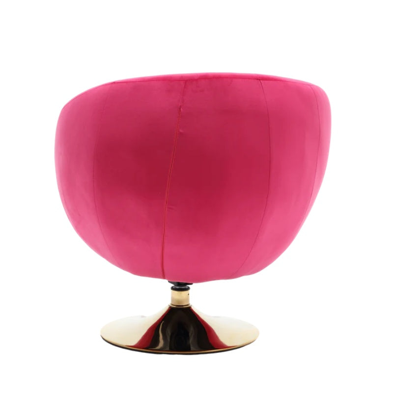 360 Degree Swivel Cuddle Barrel Accent Chairs, Round Armchairs with Wide Upholstered, Fluffy Fabric Chair for Living Room, Bedroom, Office, Waiting Rooms-海智集-Default-