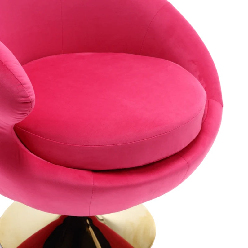 360 Degree Swivel Cuddle Barrel Accent Chairs, Round Armchairs with Wide Upholstered, Fluffy Fabric Chair for Living Room, Bedroom, Office, Waiting Rooms-海智集-Default-