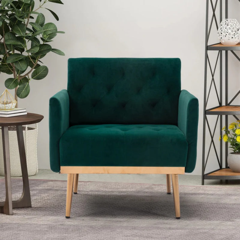COOLMORE Accent Chair ,leisure single sofa with Rose Golden feet-海智集-Default-