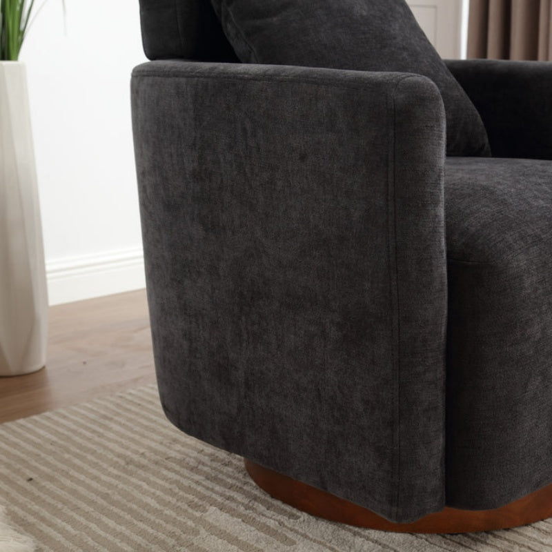 COOLMORE 360 degree rotation design, multi-gear adjustment backrest, soft and comfortable chenille fabric, ergonomic design of the living room chair-海智集-Default-