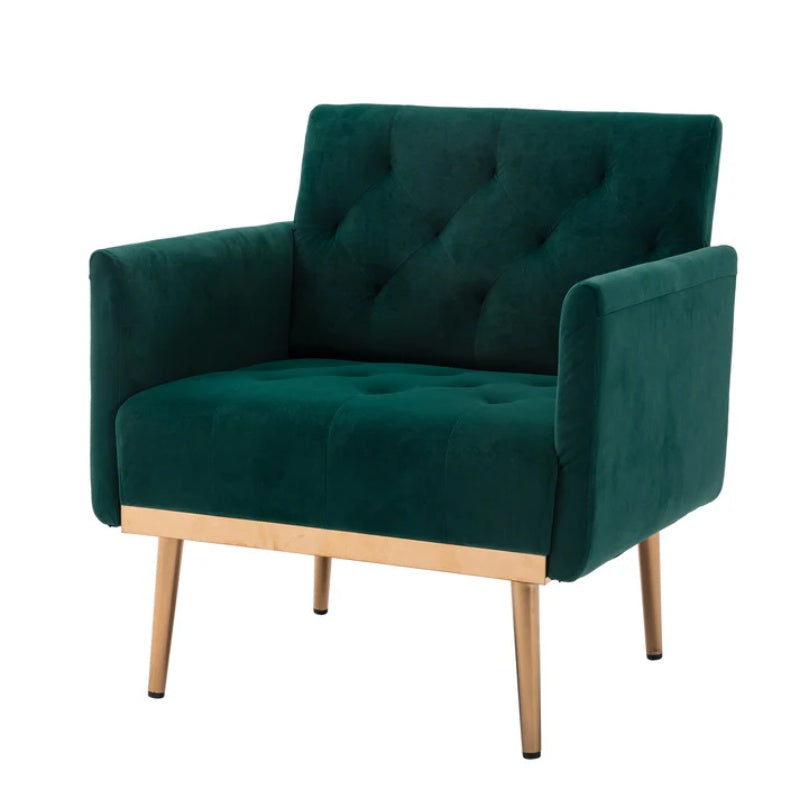 COOLMORE Accent Chair ,leisure single sofa with Rose Golden feet-海智集-Default-