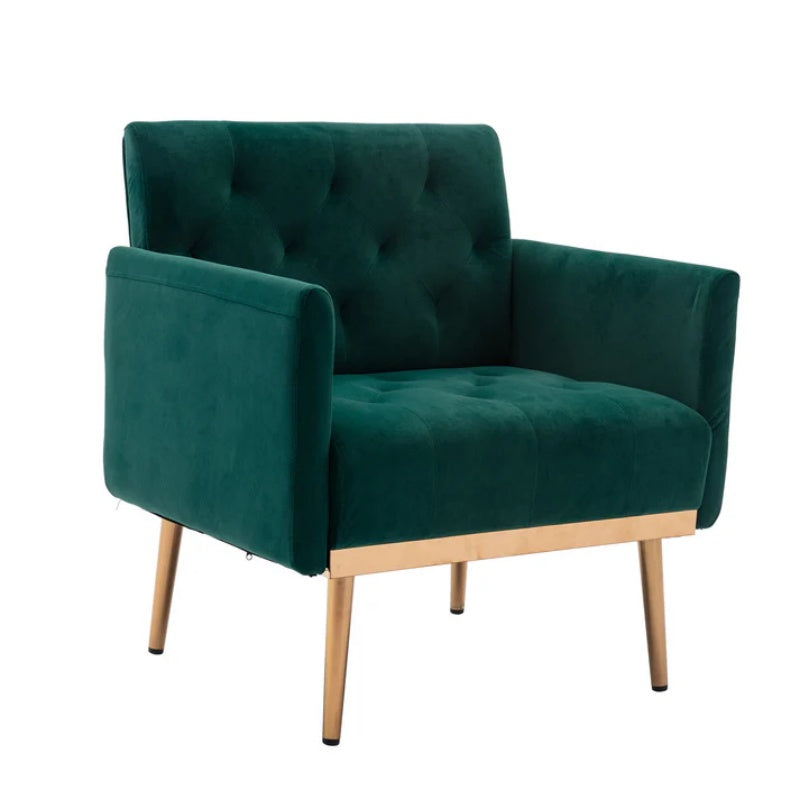 COOLMORE Accent Chair ,leisure single sofa with Rose Golden feet-海智集-Default-