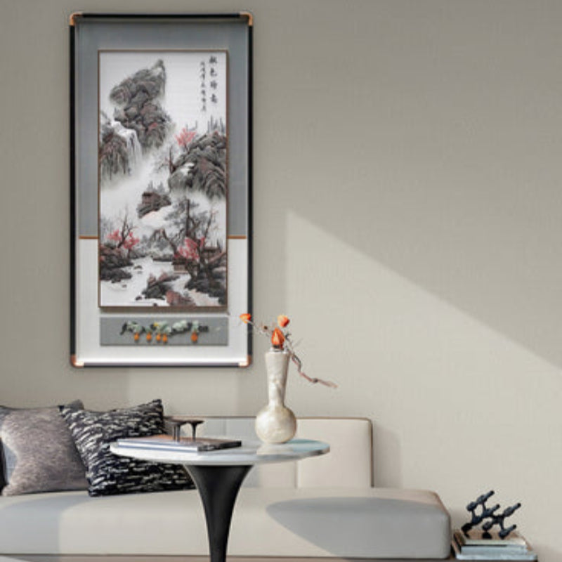 Chinese Calligraphy Wall Art - New Style Ink Wash Scroll for Study Room-海智集-