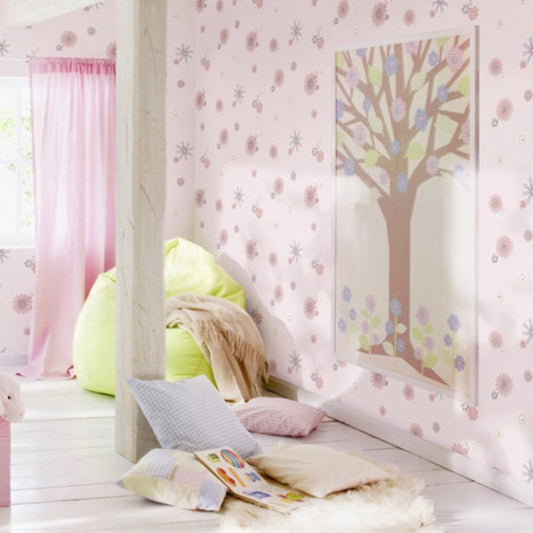 Huafang Paradise Wallpaper: The innocent charm highlighted by the embroidered wall fabric-海智集-