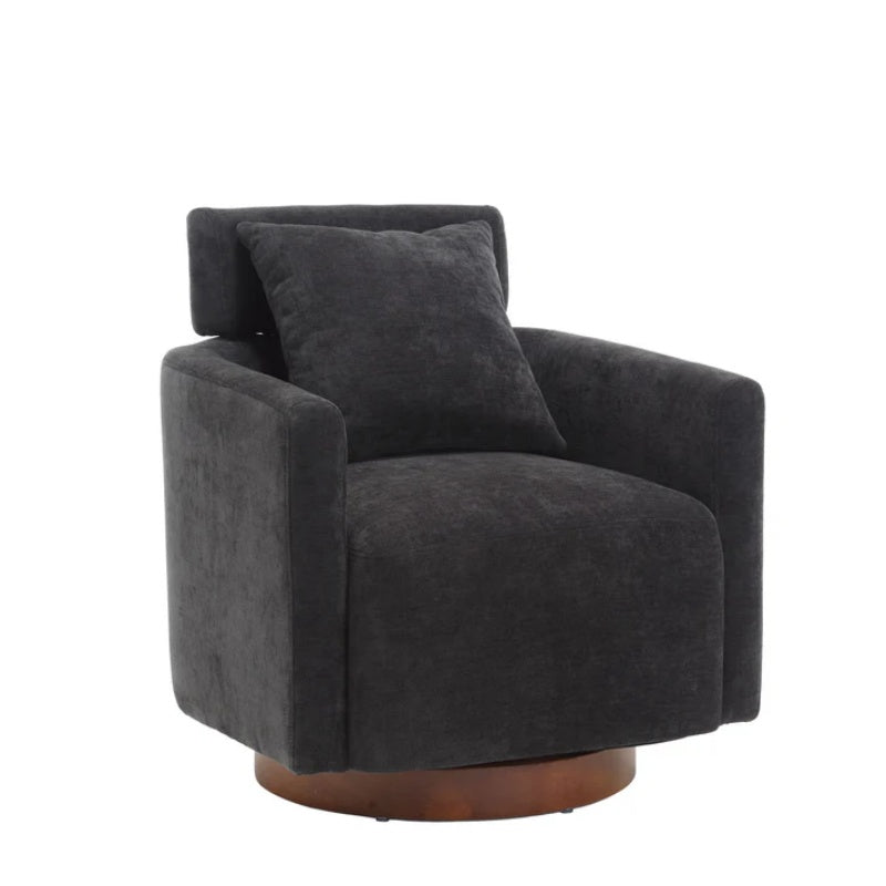COOLMORE 360 degree rotation design, multi-gear adjustment backrest, soft and comfortable chenille fabric, ergonomic design of the living room chair-海智集-Default-