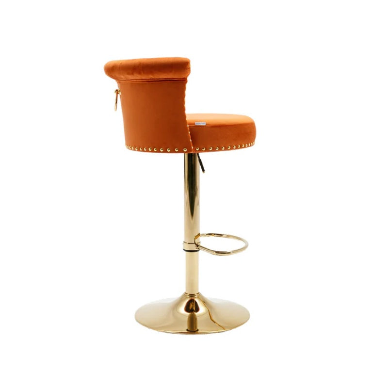 COOLMORE Swivel Bar Stools Set of 2 Adjustable Counter Height Chairs with Footrest for Kitchen, Dining Room 2PC/SET-海智集-Default-