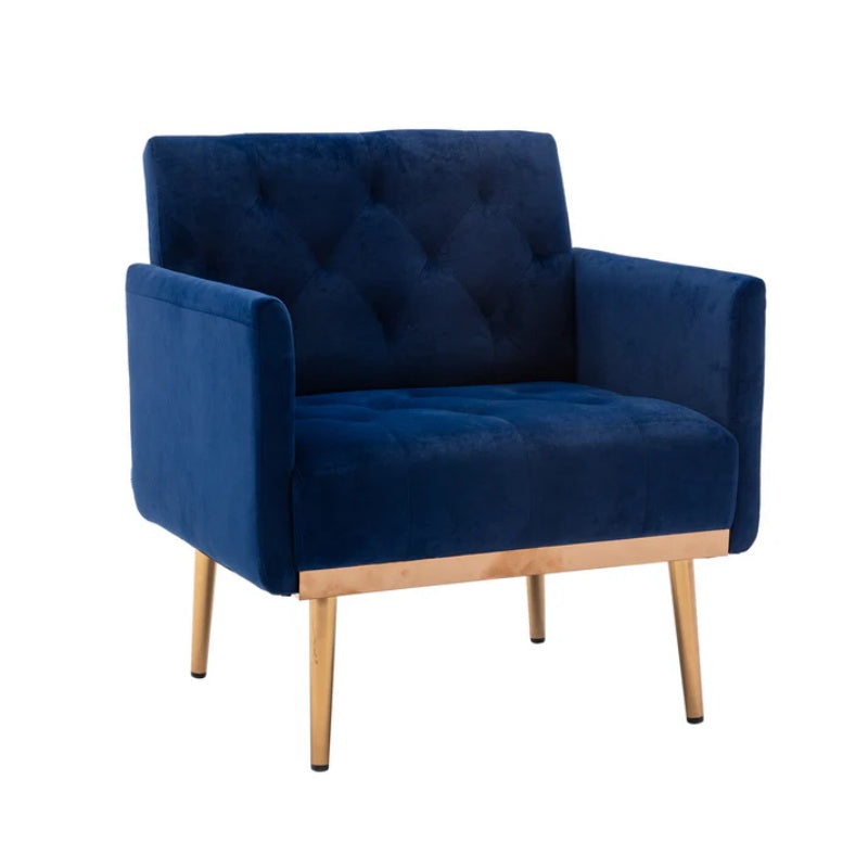 COOLMORE Accent Chair ,leisure single sofa with Rose Golden feet-海智集-Default-