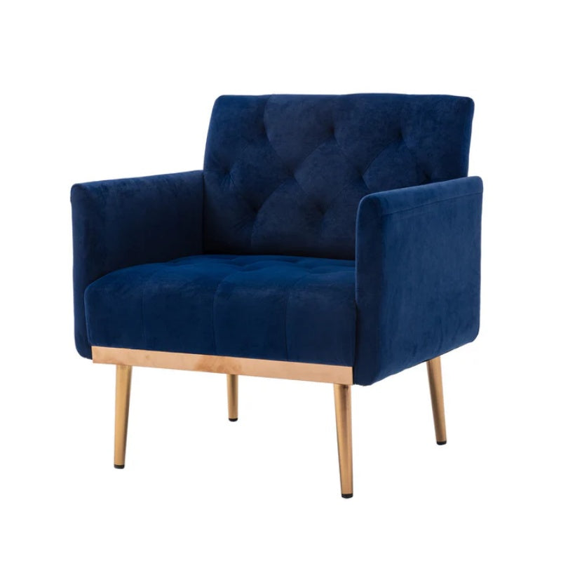 COOLMORE Accent Chair ,leisure single sofa with Rose Golden feet-海智集-Default-