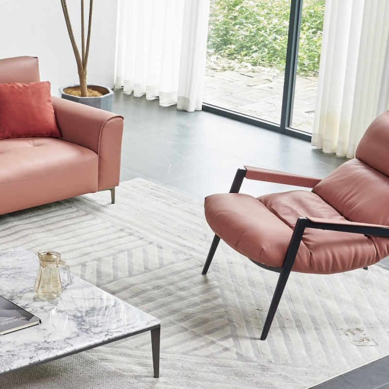 The genuine leather Italian sofa is light, luxurious and elegant, providing a soft and comfortable living room-海智集-