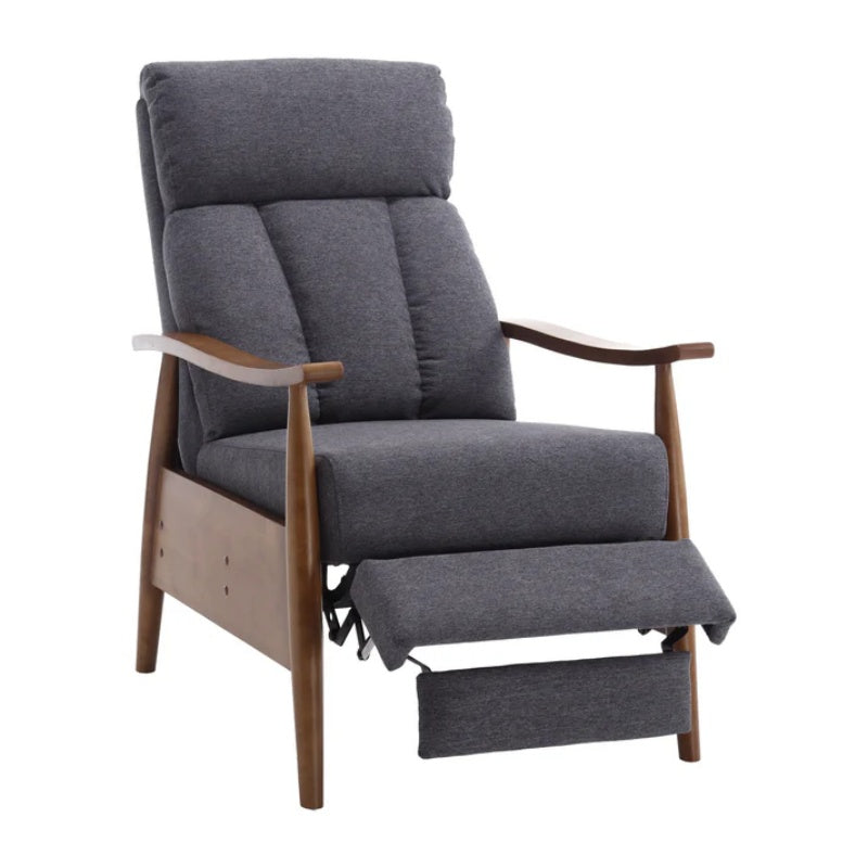 COOLMORE Wood Frame Armchair, Modern Accent Chair Lounge Chair for Living Room-海智集-Default-