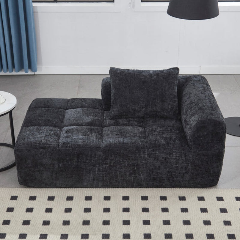 UNITED WE WIN Chenille Loveseat Sofa,Minimalist Modular Couches Sleeper for Living Room Bedroom Apartment Lounge-海智集-Default-