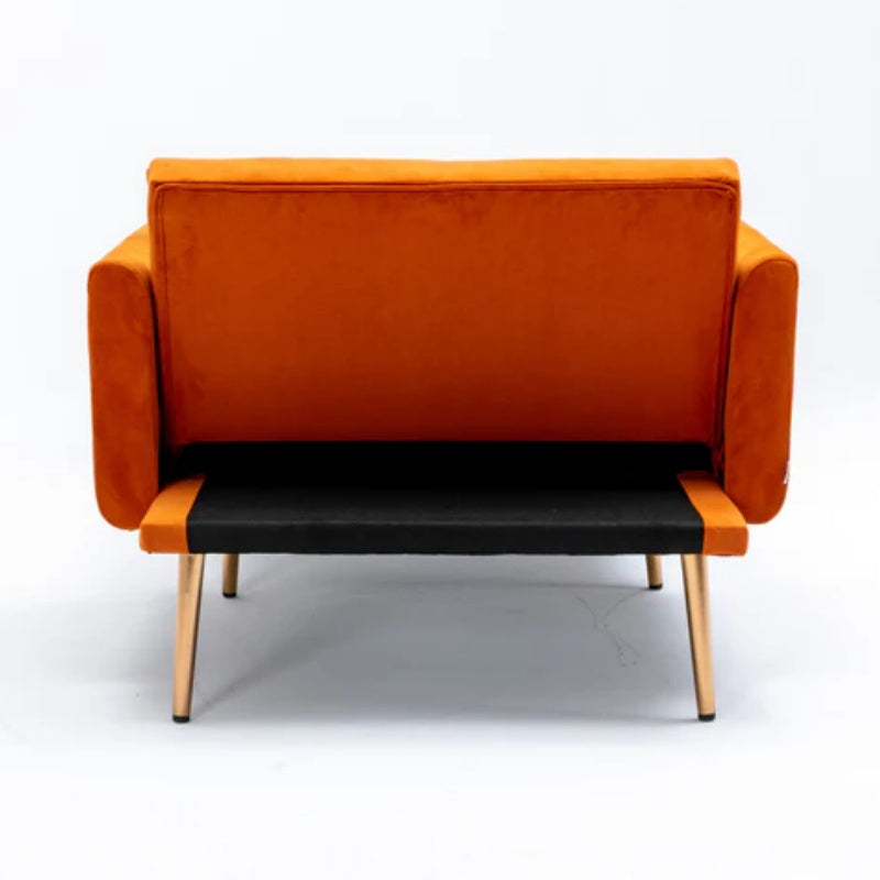 COOLMORE fashionable and classic style chaise lounge chair / accent chair for Living Room, bedroom (Orange)-海智集-Default-